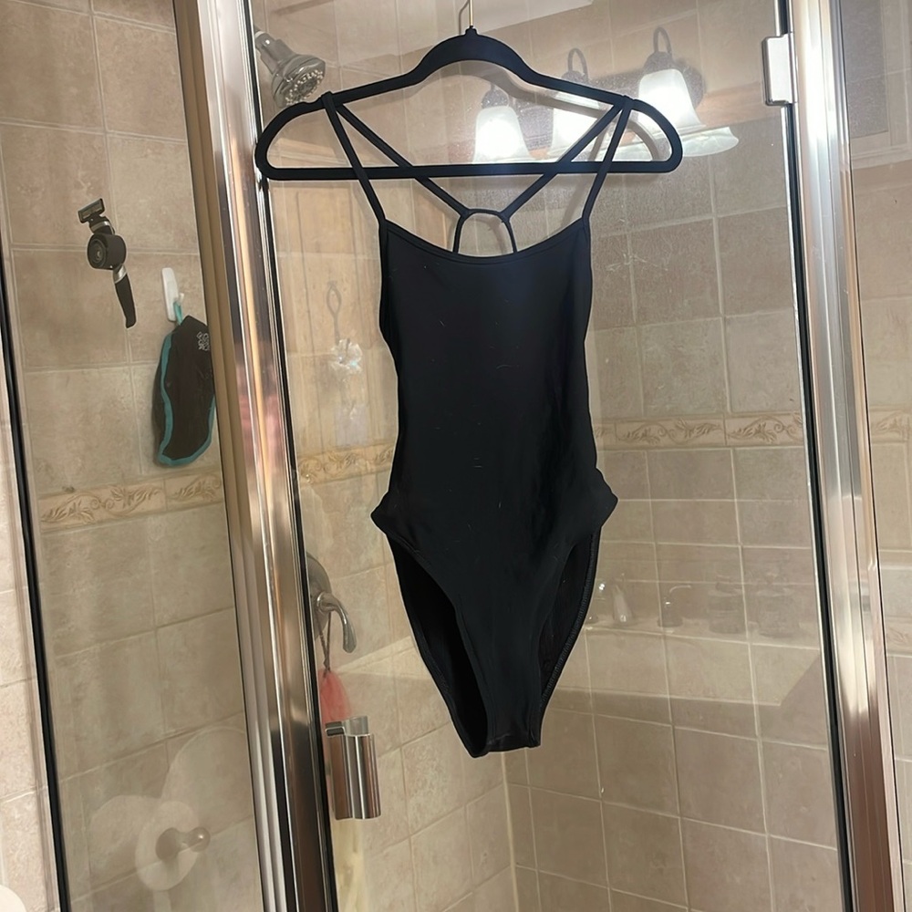 Black One-Piece Swimsuit